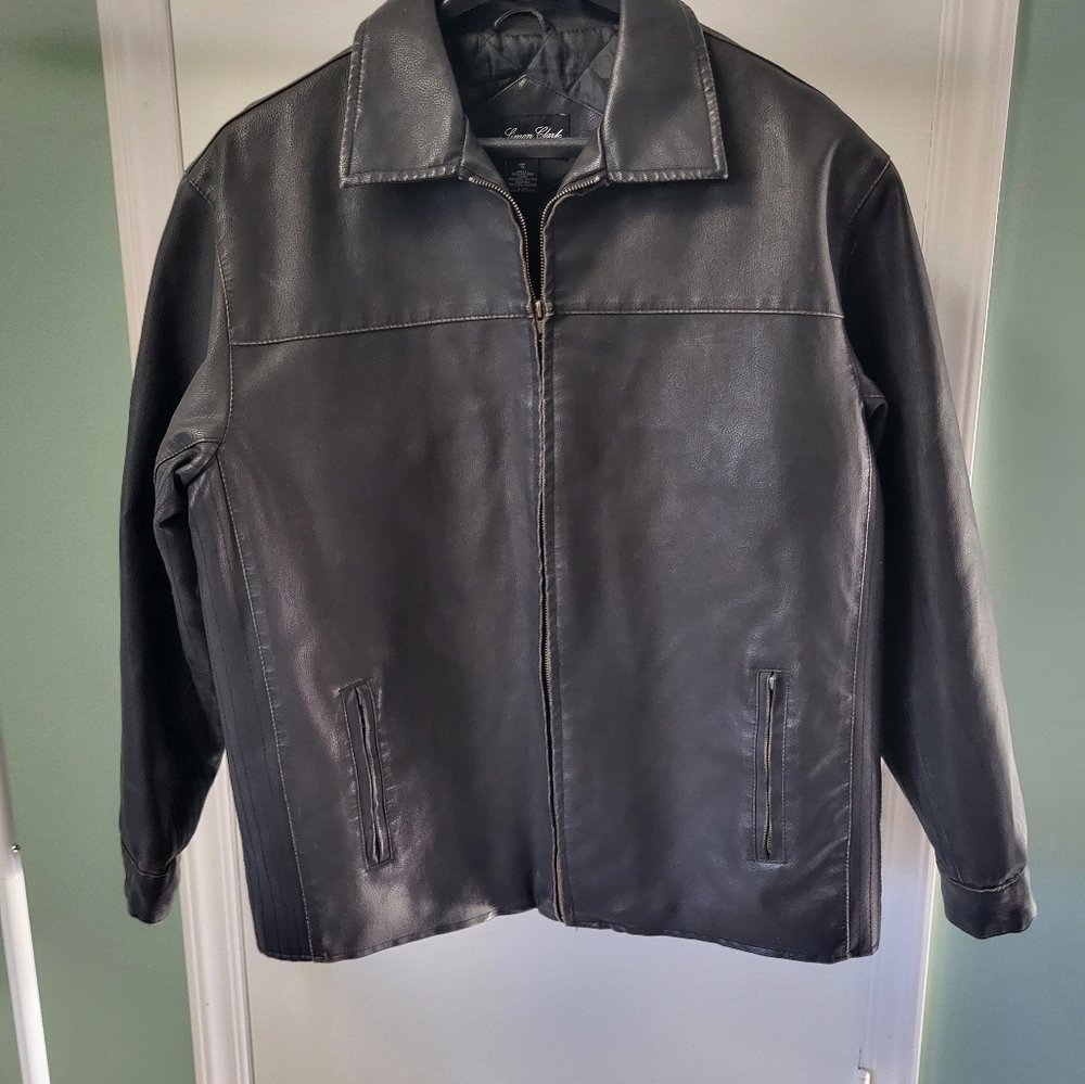 Simon Clarke London Faux Leather Jacket